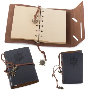 Retro Traveler's Notebook / Diary, Grey