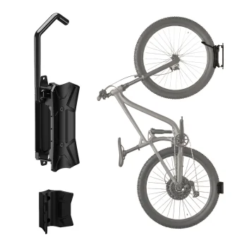 Maclean MC-171 velosipēda sienas turētājs, līdz 35 kg, melns