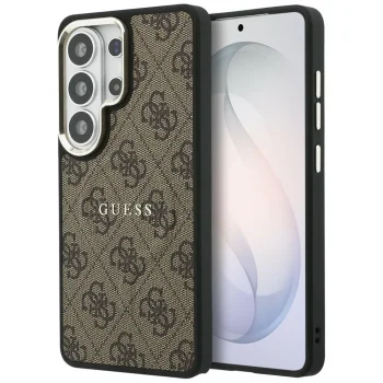 Guess 4G Embossed Ring MagSafe vāciņš Samsung Galaxy S26 Ultra, brūns