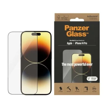 Антибактериальное закаленное стекло PanzerGlass Ultra-Wide Fit для iPhone 14 Pro
