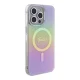 Guess iPhone 15 Pro Max vāciņš IML Iridescent MagSafe, rozā
