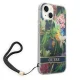 Guess Flower Cord futrālis iPhone 14 modelim, zils
