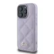Guess iPhone 16 Pro Case Quilted Metal Logo, Light Purple