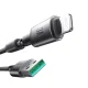 Joyroom S-A50 3A USB-A uz Lightning kabelis ar organizatoru, 1.2m, Pelēks