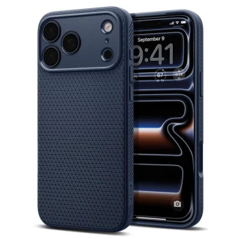 Чехол Spigen Liquid Air для iPhone 17 Pro Max, темно-синий