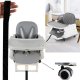 Bērnu Daudzfunkcionāls Barošanas Ēdināšanas Krēsls Krēsliņš Galds 6-in-1, Pelēks | Multifunctional Baby Kids...