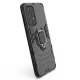 Vāciņš Samsung Galaxy A73 Ring Armor ar gredzenu, melns