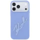 Чехол Karl Lagerfeld Smooth Big Resin Signature для iPhone 18 Pro Max / 17 Pro Max, синий