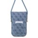 Сумка для смартфона Guess 4G Metal Script Logo, синяя