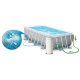 Intex Prism Frame Rectangular Above Ground Pool 488x244x107cm, 18-in-1 Set 26792
