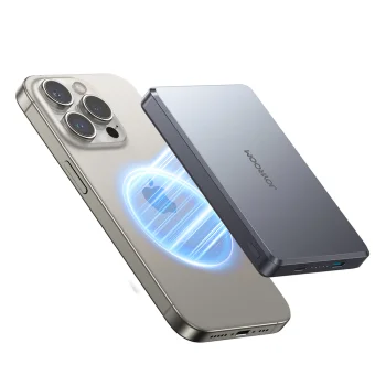 Joyroom JR-PBM08 Pro 10000mAh 20W Power Bank with 15W Wireless Charging, Gray
