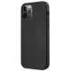 Чехол Mercedes для iPhone 12 Pro Max AMG Leather Hot Stamped, черный