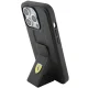 Ferrari iPhone 15 Pro vāciņš Grip Stand Metal Logo, melns