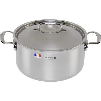 De Buyer Affinity Stainless Steel Saucepot with Lid 28 cm, 10.4 L
