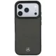 Mercedes-Benz Leather Mesh Bow Line MagSafe vāciņš priekš iPhone 18 Pro / 17 Pro, tumši pelēks