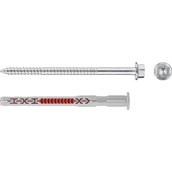 Fischer DuoXpand 8x100 FUS Long-Shaft Plug with Hex Screw, 50 pcs.