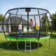 Садовый батут 4FIZJO PRO 435 см (14FT) с сеткой и лестницей