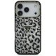 Guess Leopard Glitter MagSafe Phone Case Cover iPhone 17 Pro Max - Black