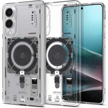 Spigen Samsung Galaxy S25 Edge vāciņš Ultra Hybrid Mag, caurspīdīgs ar apdruku