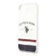 Apple iPhone 8 / 7 / SE (2020) (2022) 4.7\" US Polo Tricolor Pattern Collection Case Cover (USHCI8PCSTRB), White |...