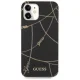 Guess iPhone 12 mini vāciņš Gold Chain Collection, melns