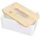 Tissue Box White/Brown