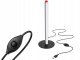 Melnā LED galda lampa ar 3 gaismas toņiem un spilgtuma regulēšanu, 25 cm