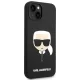 Karl Lagerfeld Silicone Karl\'s Head vāciņš iPhone 14 Plus, melns