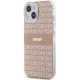 DKNY iPhone 15 / 14 / 13 vāciņš IML Mono & Stripe MagSafe, rozā
