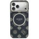 Guess IML Peony Dot MagSafe Maciņš ar MagSafe iPhone 17 Pro Max – Melns | Phone Case Cover