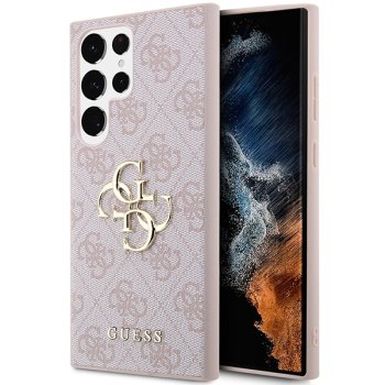 Чехол Guess 4G Big Metal Logo для Samsung Galaxy S23 Ultra, розовый