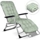 Sofotel ChillWell Folding Garden Lounger with Cushion, Light Green