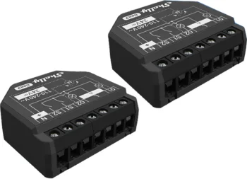 Viedais Divkanālu Kontrolieris Shelly 2PM Gen3 WiFi/Bluetooth 2 Gab.