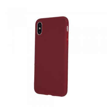 Huawei P20 lite 2018 (ANE-LX1, ANE-LX2J) Matt Silicone Color Case Cover, Burgundy | Silikona Vāciņš Maciņš Apvalks...