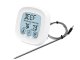 Digital Meat Thermometer with Probe Touchscreen LCD, Silver