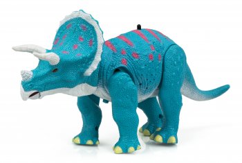 Radiovadāms rotaļu dinozaurs ar pulti un skaņu "Triceratops" | RC Dinosaur