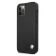 BMW iPhone 12 / 12 Pro vāciņš Leather Deboss, melns