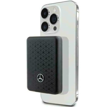 Mercedes Stars Pattern MagSafe Wireless Powerbank 3000mAh, Black
