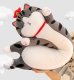 Mīkstā bērnu rotaļlieta talismans, garš plīša spilvens kaķis - batons, 70cm | Plush Cat-shaped Hugging Pillow
