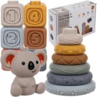Mīkstie sensorie bloki, piramība - 13 gab. Kruzzel 24812 | Soft Sensory Blocks
