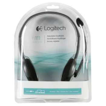 Компьютерная гарнитура Logitech H111 Stereo Черная