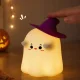 Силиконовый светодиодный ночник Привидение, RGB, сенсорный, с...