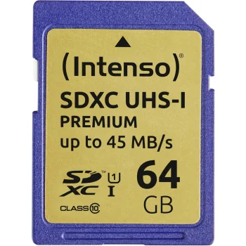 Карта памяти Intenso SDXC 64GB Class 10 UHS-I Premium