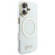 Guess IML Script Metal MagSafe magnētiskā vāciņš iPhone 17 – caurspīdīgs | Phone Case Cover