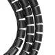Maclean MCTV-676 B kabeļu organizators, 25mm x 2m, melns