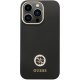 Apple iPhone 13 Pro Max 6.7\'\' Guess Silicone Logo Strass 4G Case Cover (GUHCP13XM4DGPK), Black | Telefona Maciņš...