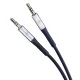 3mk AUX minijack 3.5 mm kabelis (1 m), balts