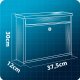 Humberg piekaramā pastkastīte HM-860, 37,5x30,5x12 cm, melna