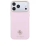 Чехол Guess Saffiano Small 4G & Classic Logo MagSafe для iPhone 18 Pro и 17 Pro, розовый