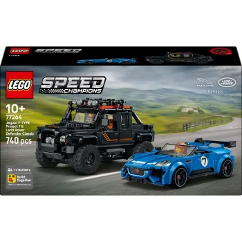 LEGO Speed Champions 77264 Jaguar Project 7 & Land Rover Defender